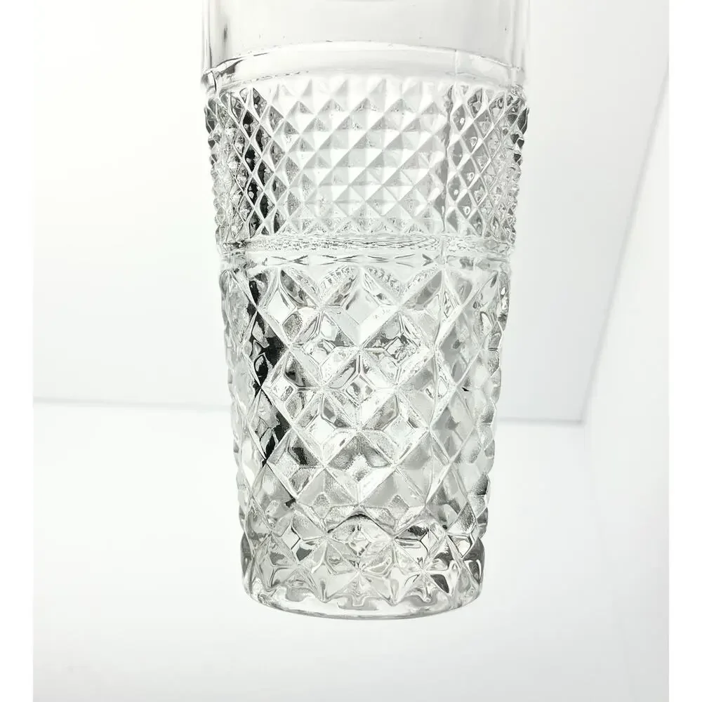 Anchor Hocking “Wexford” 5-Piece Tumbler Glasses 6.25” 12oz Pitcher 9” 64oz Set